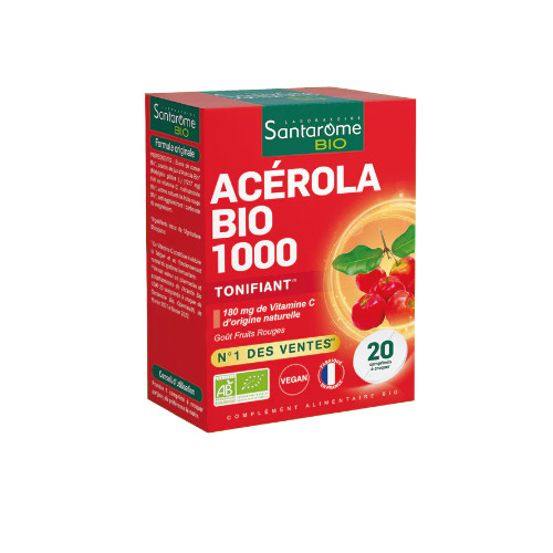 Santarome acérola 1000 tube 2*10 caps اسيرولا