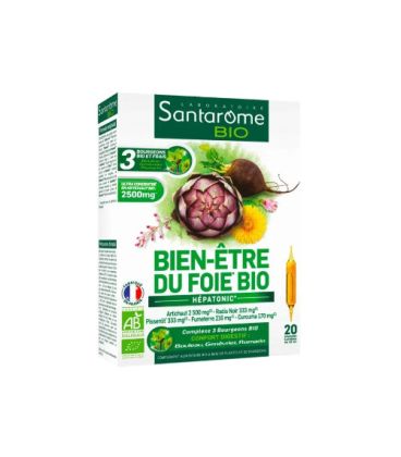 Santarome bien etre du foie 20 ampoules صحة الكبد