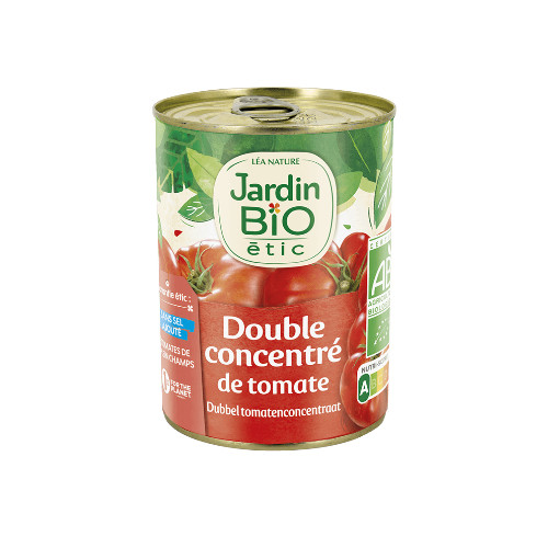Jardin Bio Double concentré de tomates bio 140 g تركيز مزدوج لصلصة الطماطم