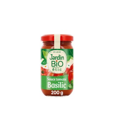 Jardin Bio Sauce tomate basilic bio 200 g صلصة الطماطم بالريحان