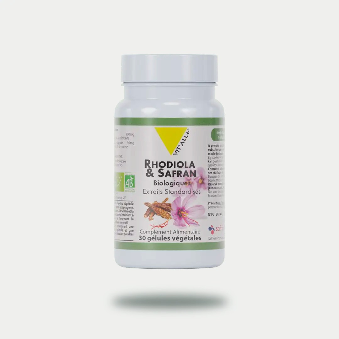 Rhodiola & safran BIO Vitall+ 400mg 30 gélules روديولا و زعفران