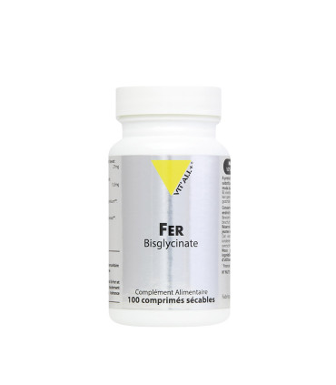 Fer Bisglycinate Vitall+ 27mg 100 capsules حديد بيسغليسينات