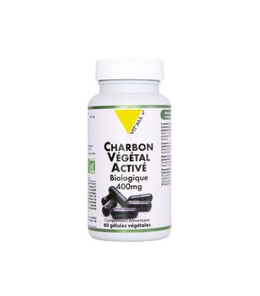 Charbon Végétal Vitall+ 400mg 60 gélules فحم نباتي