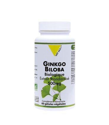 Ginkgo Biloba Vitall+ 500mg 60 gélules جنكو بيلوبا