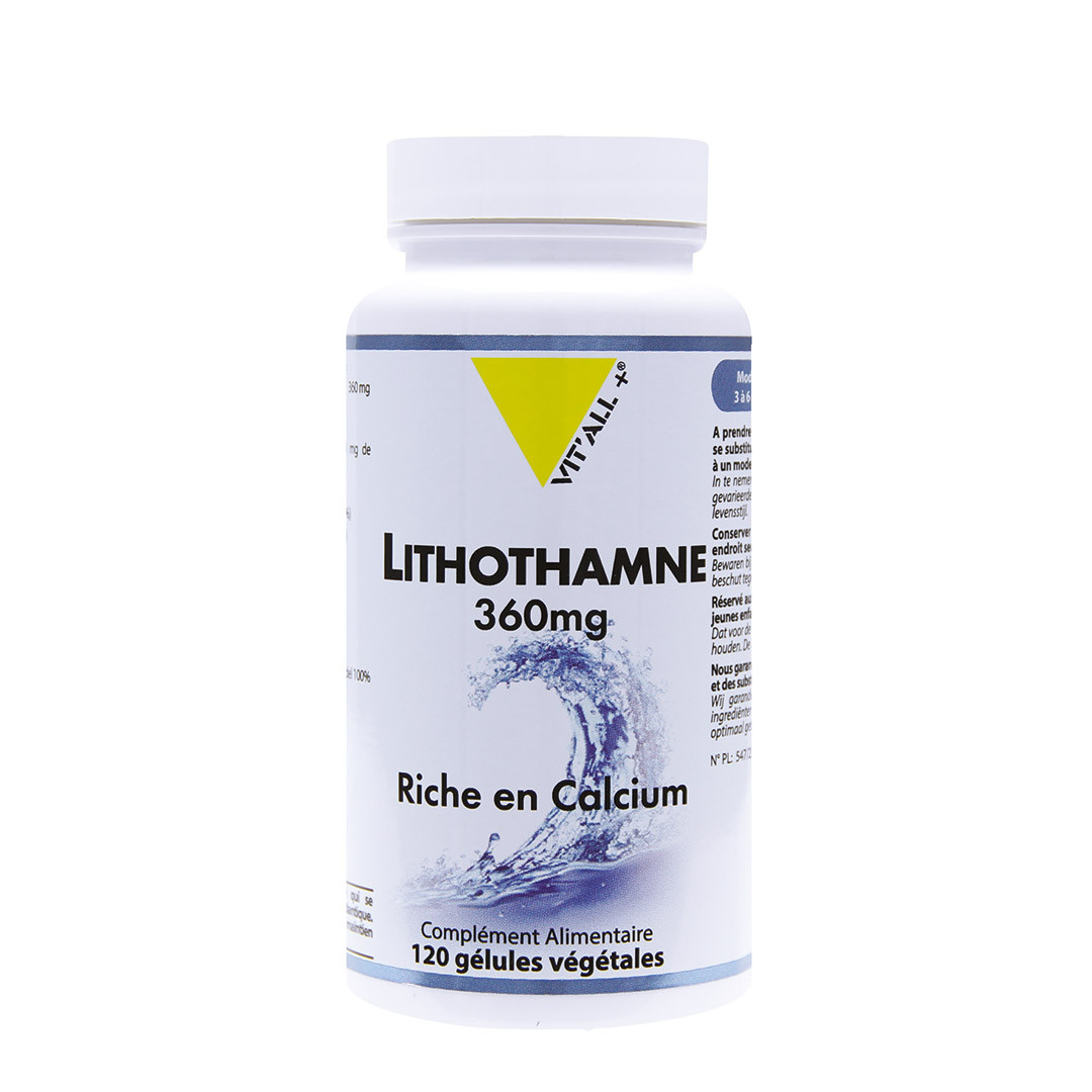 Lithothamne BIO Vitall+ 360mg riche en calcium 120 gélules ليتوتام