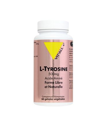 L-Thyrosine Vitall+ 500mg 60 gélules إل-تيروزين