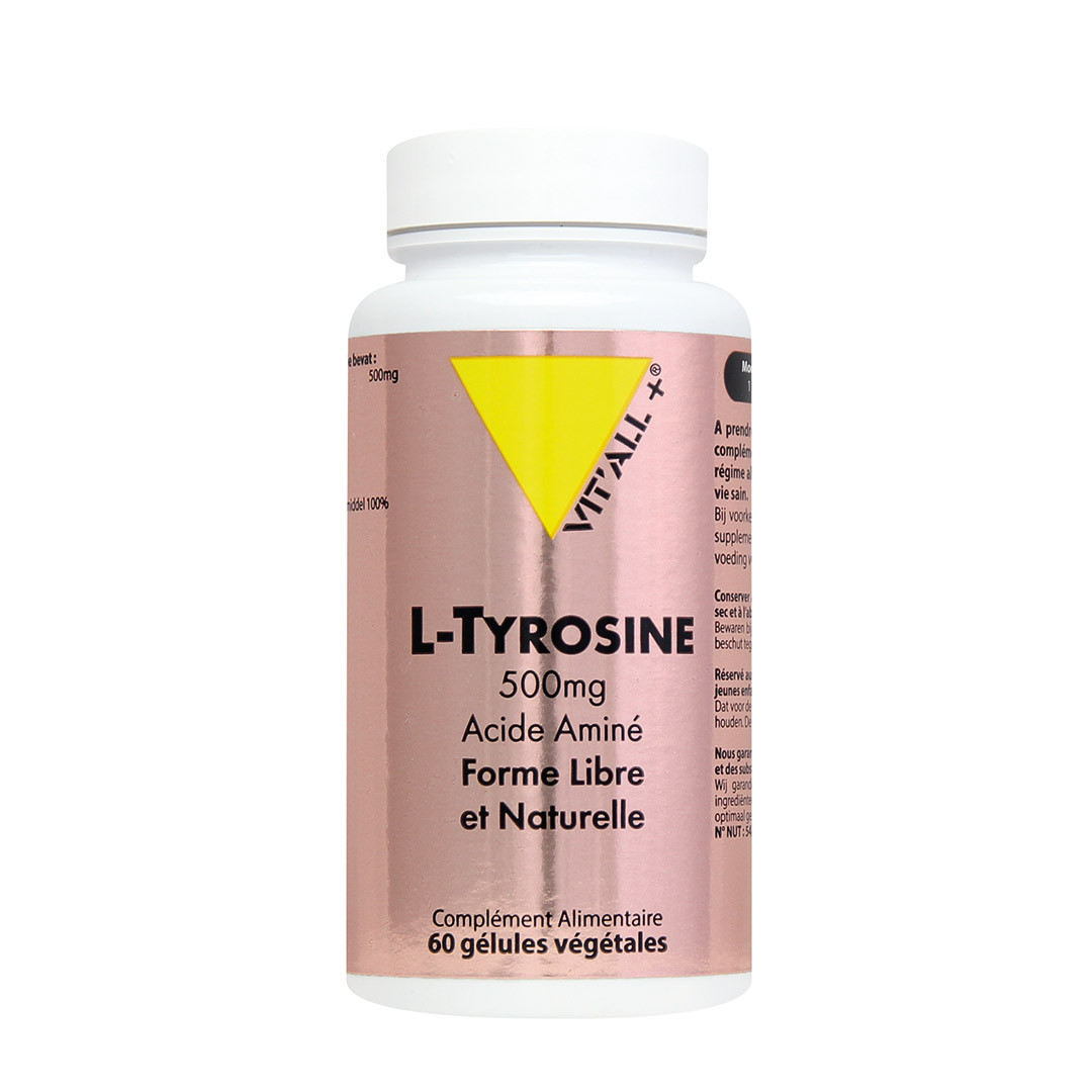 L-Thyrosine BIO Vitall+ 500mg 60 gélules إل-تيروزين