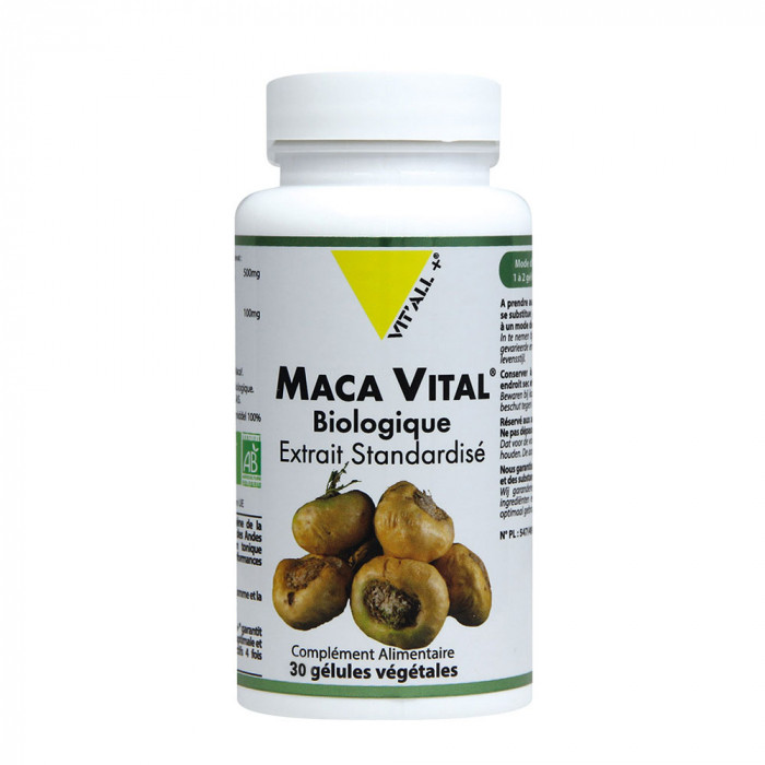 Maca BIO Vitall+ 500mg 30 gélules ماكا