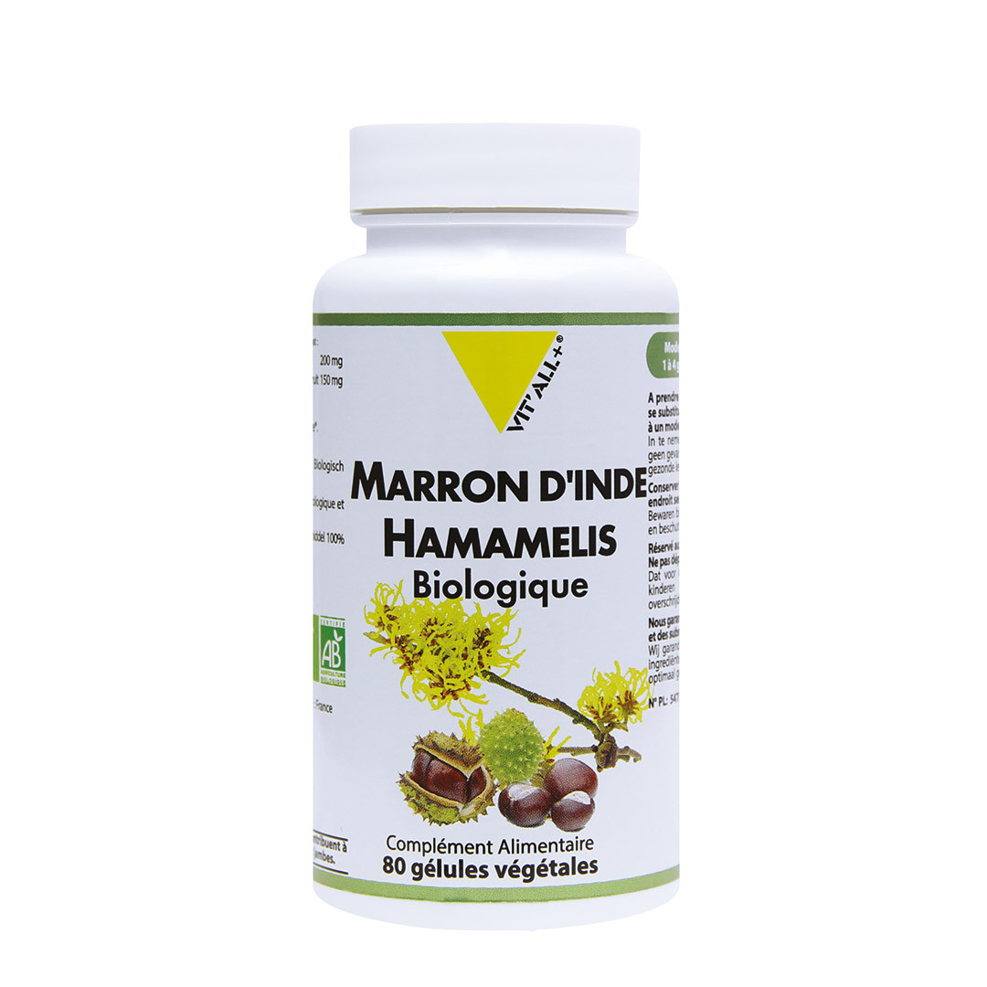 Marron d-Inde & Hamamelis Vitall+ 80 gélules كستناء الهند والبندق الساحلي
