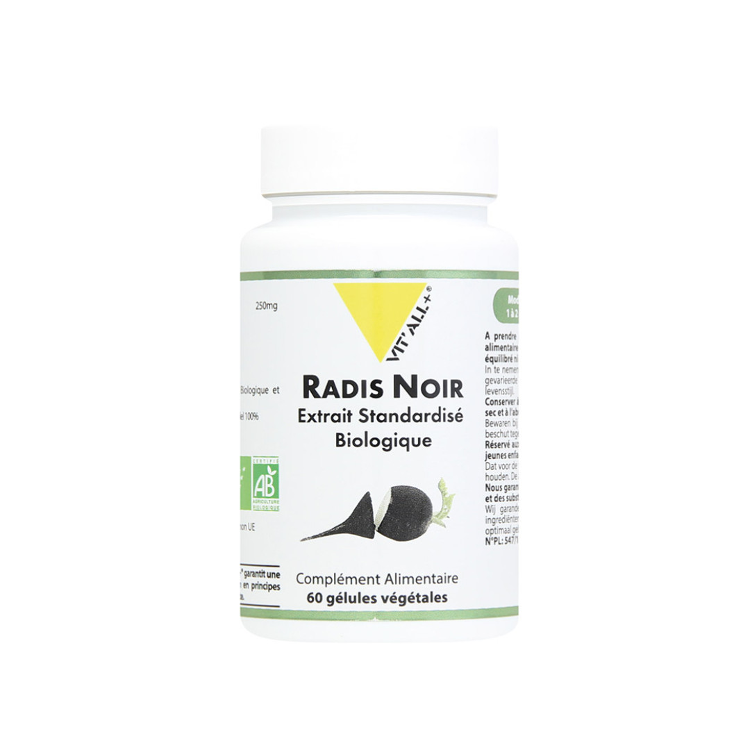 Radis noir Vitall+ 250mg 60 gélules فجل أسود
