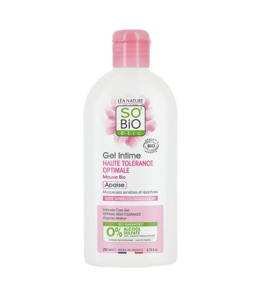 so bio gel intime hypoallergenique fleur mauve 200ml جل حميمي مضاد للحساسية بخلاصة الخبيزة