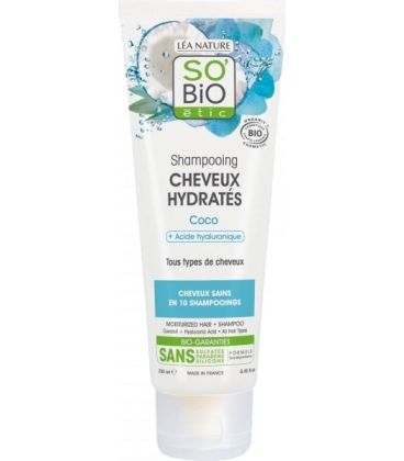 so bio shampoing cheveux hydrates coco 250ml شامبو لترطيب الشعر بجوز الهند
