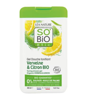 so bio gel douche verveine citron 450ml جل استحمام باللويزة والليمون