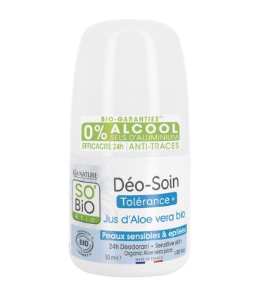 so bio deo tolerance plus aloe vera 50ml مزيل عرق توليرانس ألوفيرا