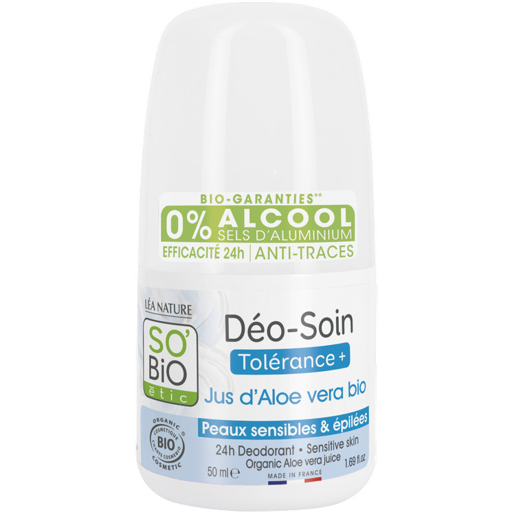 So bio deo tolerance plus aloe vera 50ml مزيل عرق توليرانس ألوفيرا