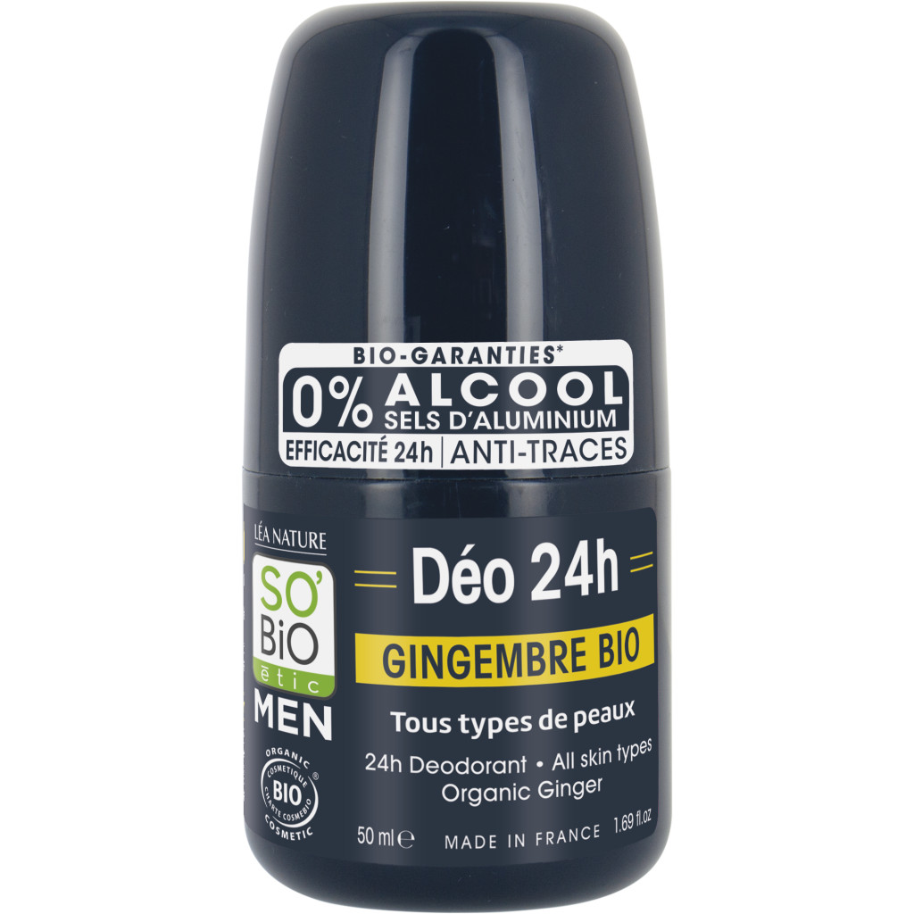 Déodorant men gingembre So Bio 50ml مزيل عرق رجالي بالزنجبيل