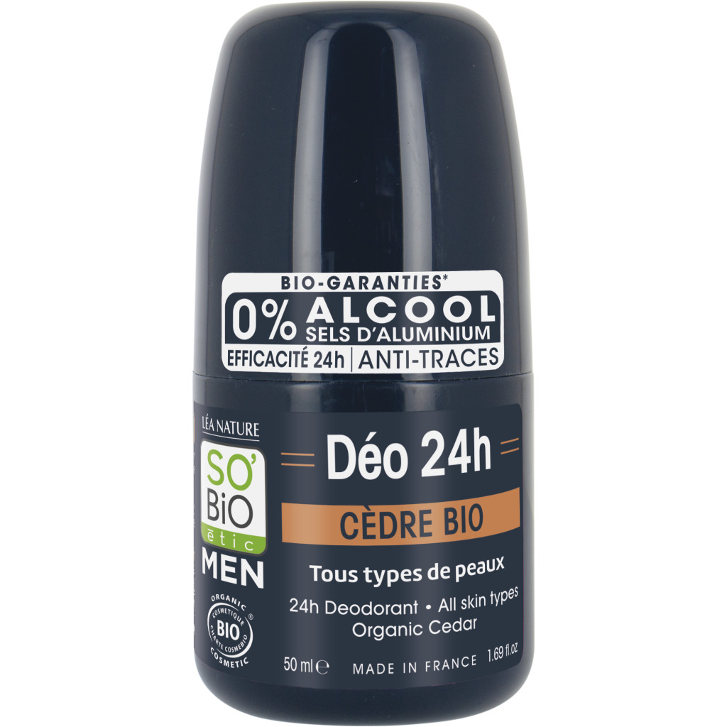 So bio deodorant men cèdre 50ml مزيل عرق للرجال بخلاصة الأرز
