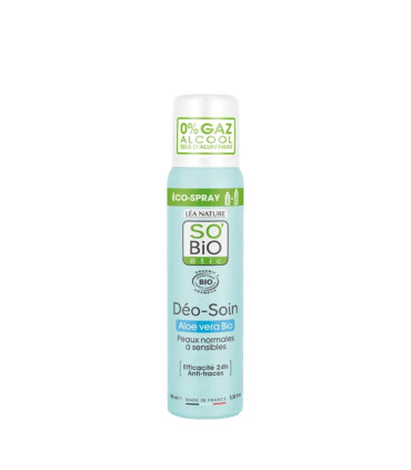 So Bio Déodorant soin éco spray aloe vera bio 100ml رذاذ الألوفيرا