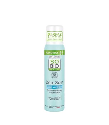 So Bio Déodorant soin éco spray aloe vera bio 100ml رذاذ الألوفيرا