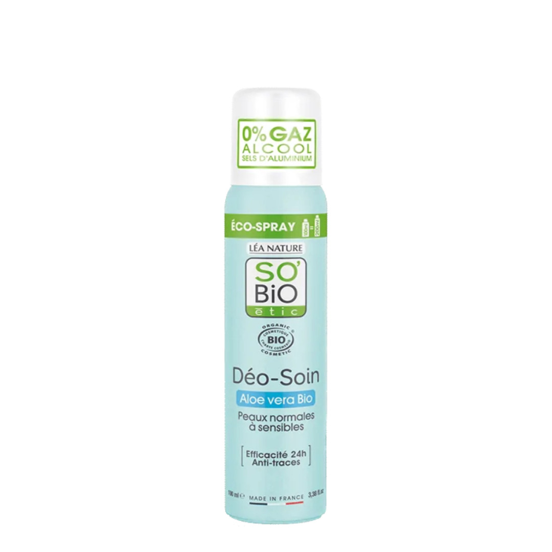 So Bio Déodorant soin éco spray aloe vera bio 100ml رذاذ الألوفيرا