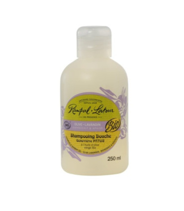 rampal latour shampoing douche olive lavandin apaisant 250ml شامبو وجل استحمام بزيت الزيتون واللافندر المهدئ