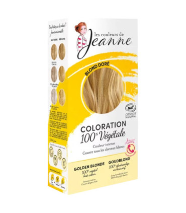 coloration vegetale blond dore jeanne 100g صبغةنباتيةأشقرذهبيجان