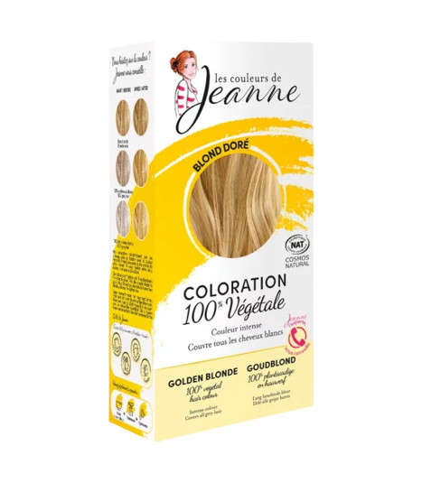 coloration vegetale blond dore jeanne 100g صبغةنباتيةأشقرذهبيجان