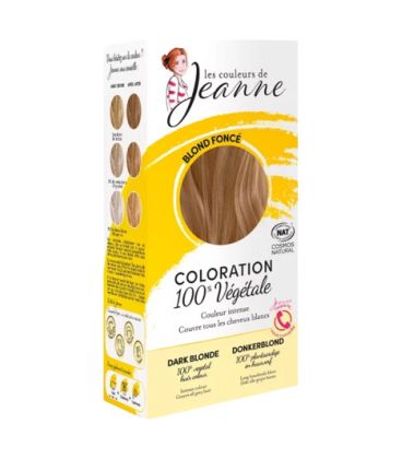 coloration vegetale blond fonce jeanne 100g صبغة نباتية أشقر غامق جان