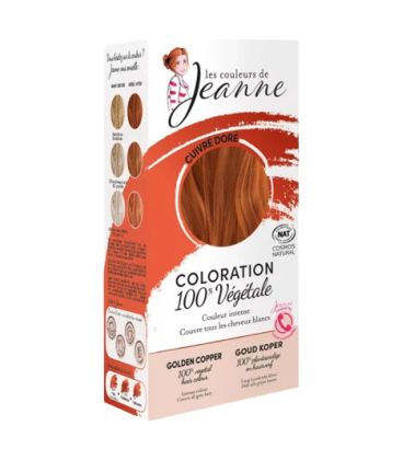 coloration vegetale cuivre dore jeanne 100g  صبغة نباتية نحاسي ذهبي جان