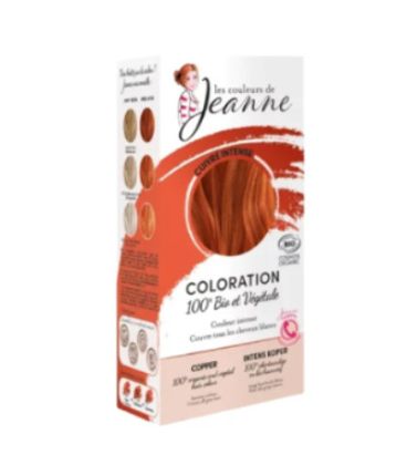 coloration vegetale cuivre intense jeanne 100g  صبغة نباتية نحاسي قوي جان