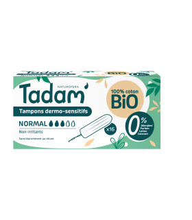 tadam tampons avec applicateur normal 16u سدادات قطنية عادية مع أداة إدخال