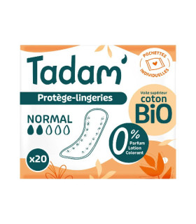 tadam protege slip normal format pocket 20 unites فوط يومية تادام عادية جيب