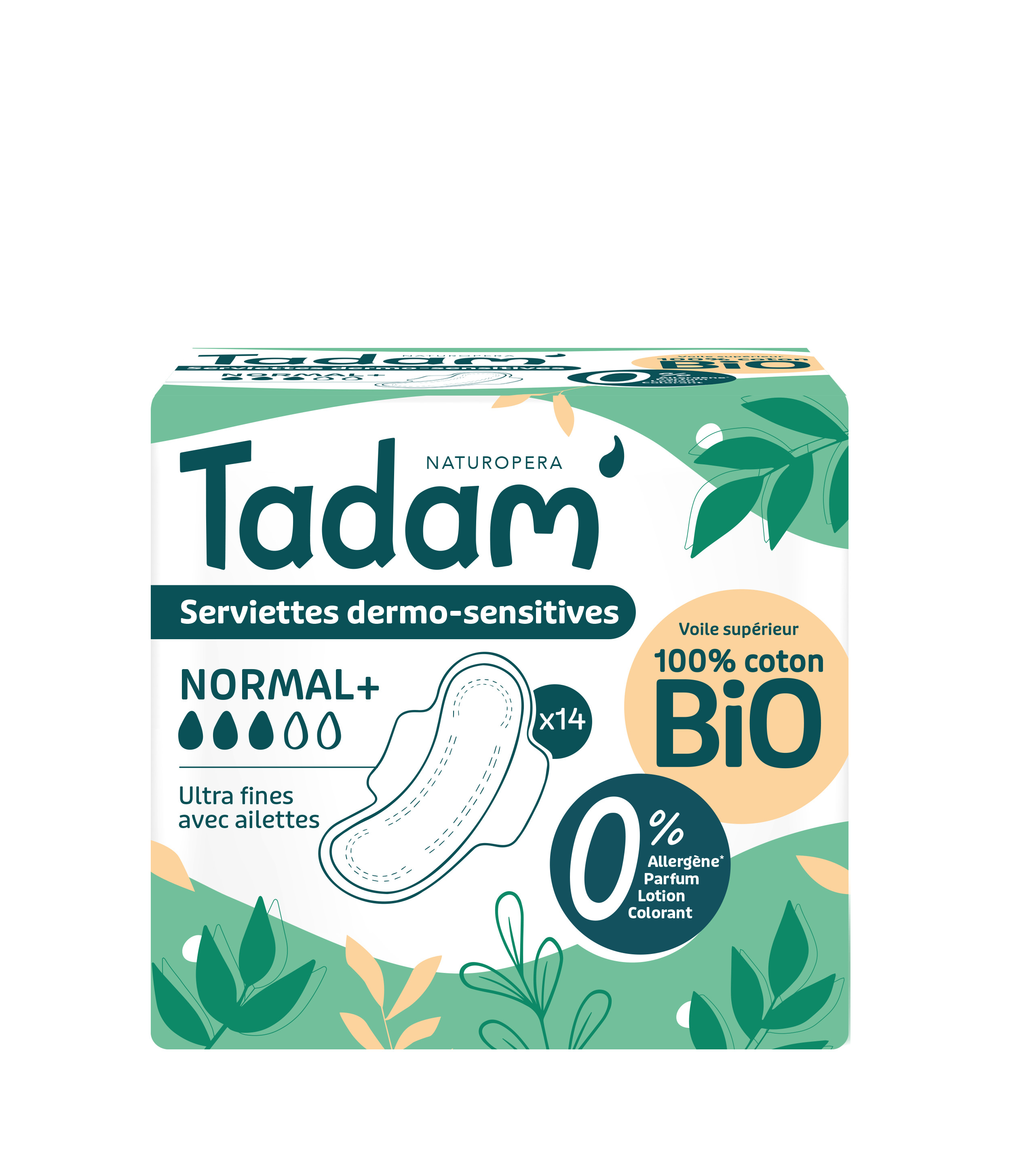 Tadam BIO Serviettes ultra normal plus 14 unites فوط صحية تادام عادية بلس