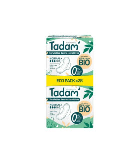 tadam serviettes ultra normal+ 14u x2 pack فوط صحية فائقة عادية عبوة مزدوجة  promo