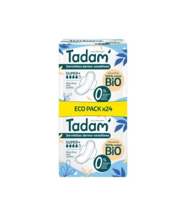 tadam serviettes ultra super+ 12u x2 pack promo  فوط صحية فائقة سوبر عبوة مزدوجة