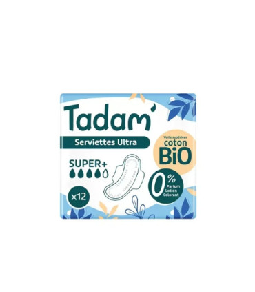 tadam serviettes ultra super 12u فوط صحية فائقة سوبر