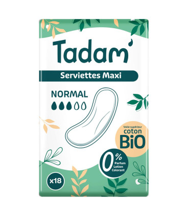 tadam serviettes maternité normal 18u فوط أمومة عادية
