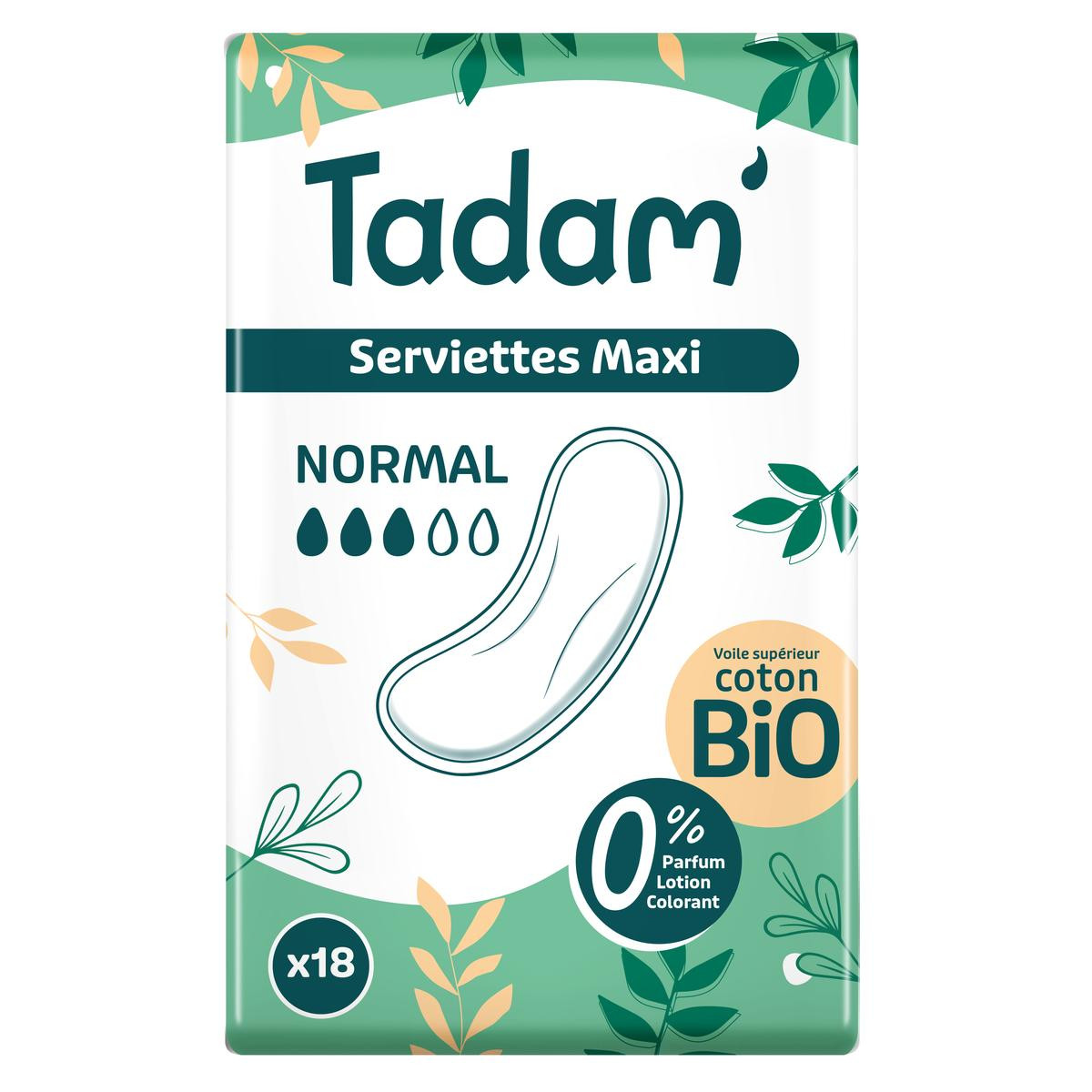 Tadam BIO Serviettes maternité normal 18u فوط أمومة عادية