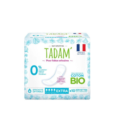 tadam serviettes fuites urinaires extra 10u فوط حبس البول الإضافية