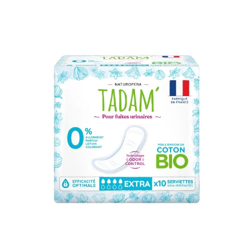Tadam BIO Serviettes fuites urinaires extra 10u فوط حبس البول الإضافية