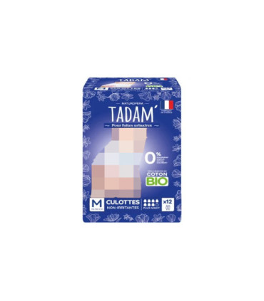 tadam culottes fuites urinaires jetables nuit taille m 12u سراويل حبس البول الليلية للاستعمال الواحد مقاس م