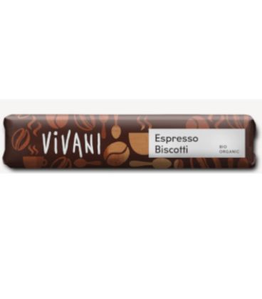 Vivani barre chocolat lait espresso biscuits 40g لوح شوكولاتة بالحليب والبسكويت بنكهة الإسبريسو