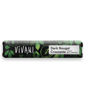 vivani barre de nougat noir croquante 35g لوح شوكولاتة بالنوجا السوداء المقرمشة
