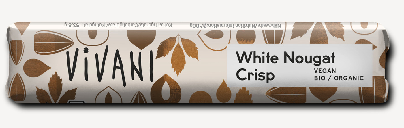 Vivani barre de nougat blanc crispy 35g لوح شوكولاتة بالنوجا البيضاء المقرمشة