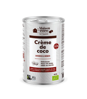 La Maison Du Coco Creme De Coco 21% MG 400Ml كريم جوز الهند