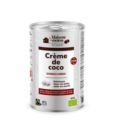 La Maison Du Coco Creme De Coco 21% MG 400Ml كريم جوز الهند