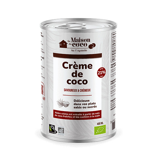 La Maison Du Coco Creme De Coco BIO 21% MG  400Ml كريم جوز الهند