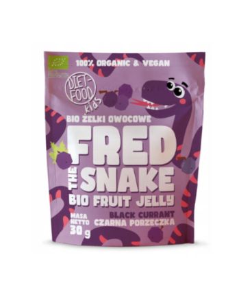 Diet food gelee de fruits fred le serpent cassis 30g دييت فود جيلي فريد الحية كاسيس