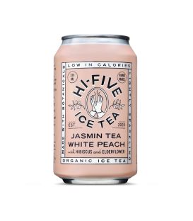 Hi Five Ice Tea Peche Blanche The Jasmin 330ML هاي فايف شاي مثلج خوخ أبيض شاي ياسمين