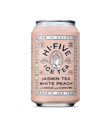 Hi Five Ice Tea Peche Blanche The Jasmin 330ML هاي فايف شاي مثلج خوخ أبيض شاي ياسمين